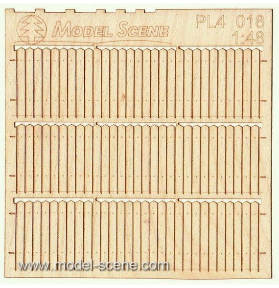 Prkenný plot – nízký
