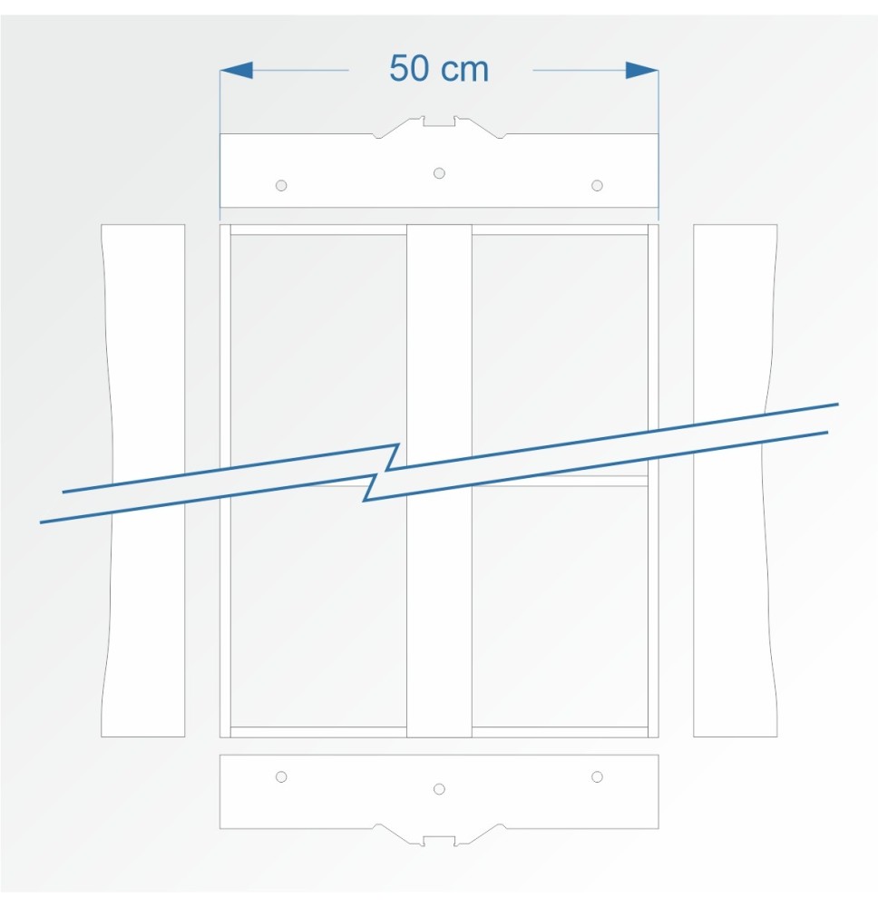Modul rovný 90 cm – čela E96 a E96