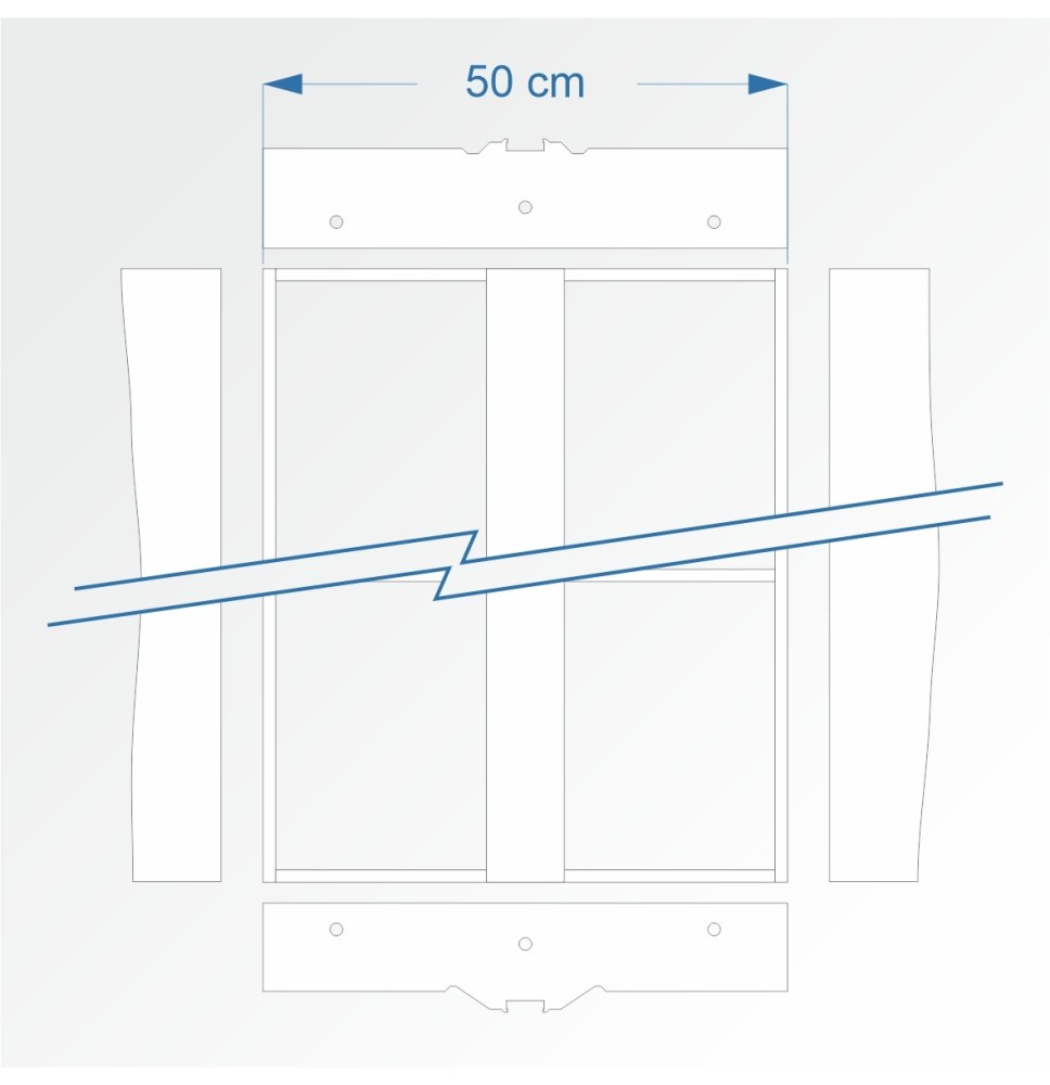 Modul rovný 90 cm – čela E96 a F96