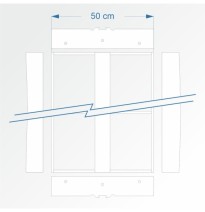 Modul rovný 90 cm – čela F96 a F96
