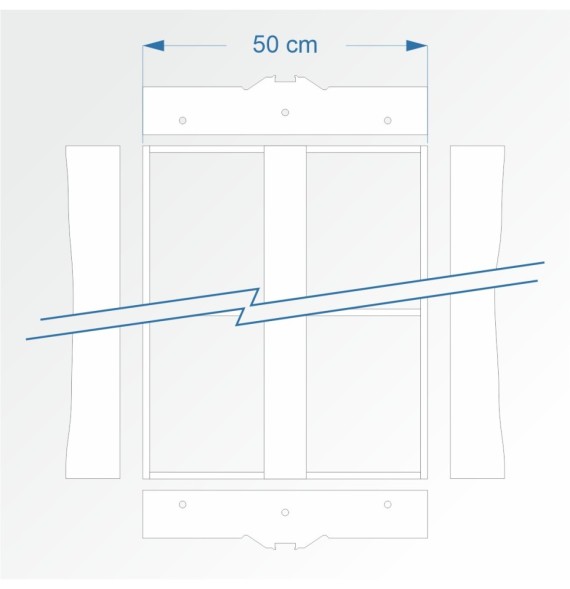 Modul rovný 120 cm – čela E96 a E96