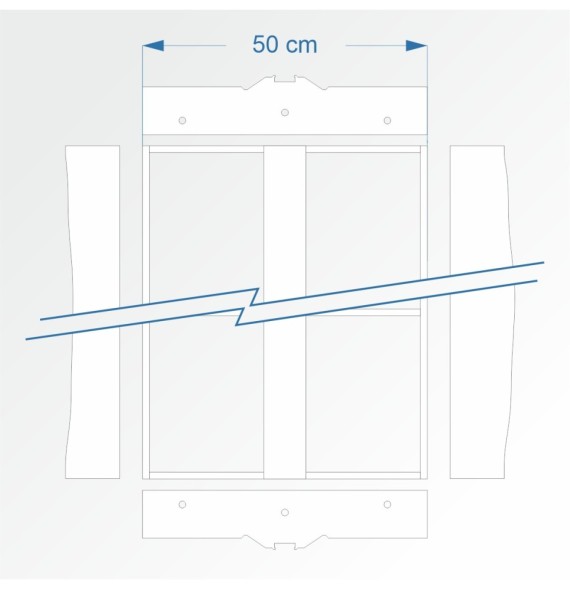 Modul rovný 120 cm – čela E96 a E96