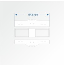 Modul rovný dvojkolejný 15 cm – čela 2D99 a 2E99