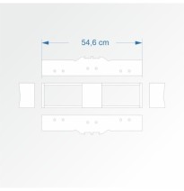 Modul rovný dvojkolejný 15 cm – čela 2E99 a 2E99