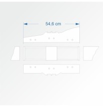 Modul rovný dvojkolejný 15 cm – čela 2B96 a 2E99