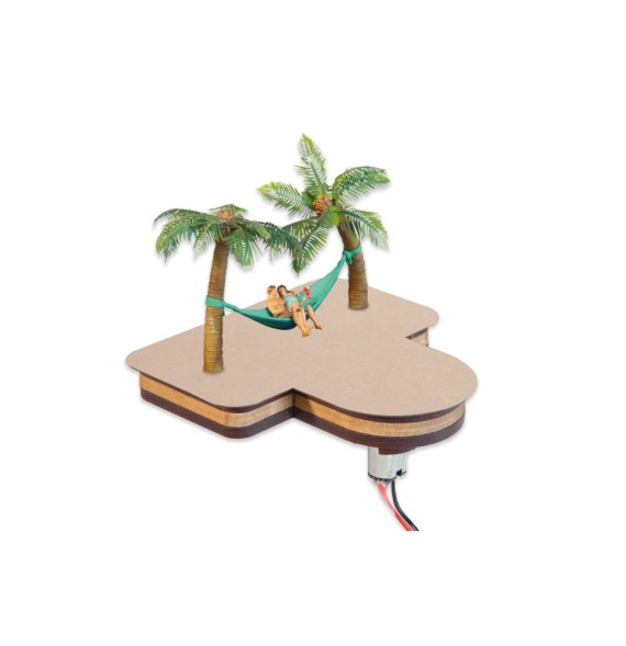 Micro-motion palmy s houpací sítí