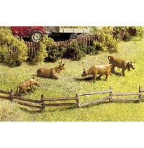 Dřevěný plot k pastvině