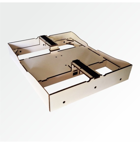 Modul rovný 60 cm – řeka s mostem – čela F96 a F96