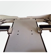 Modul rovný 60 cm – řeka s mostem – čela F96 a F96