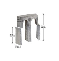 Obloukový most z lomového kamene