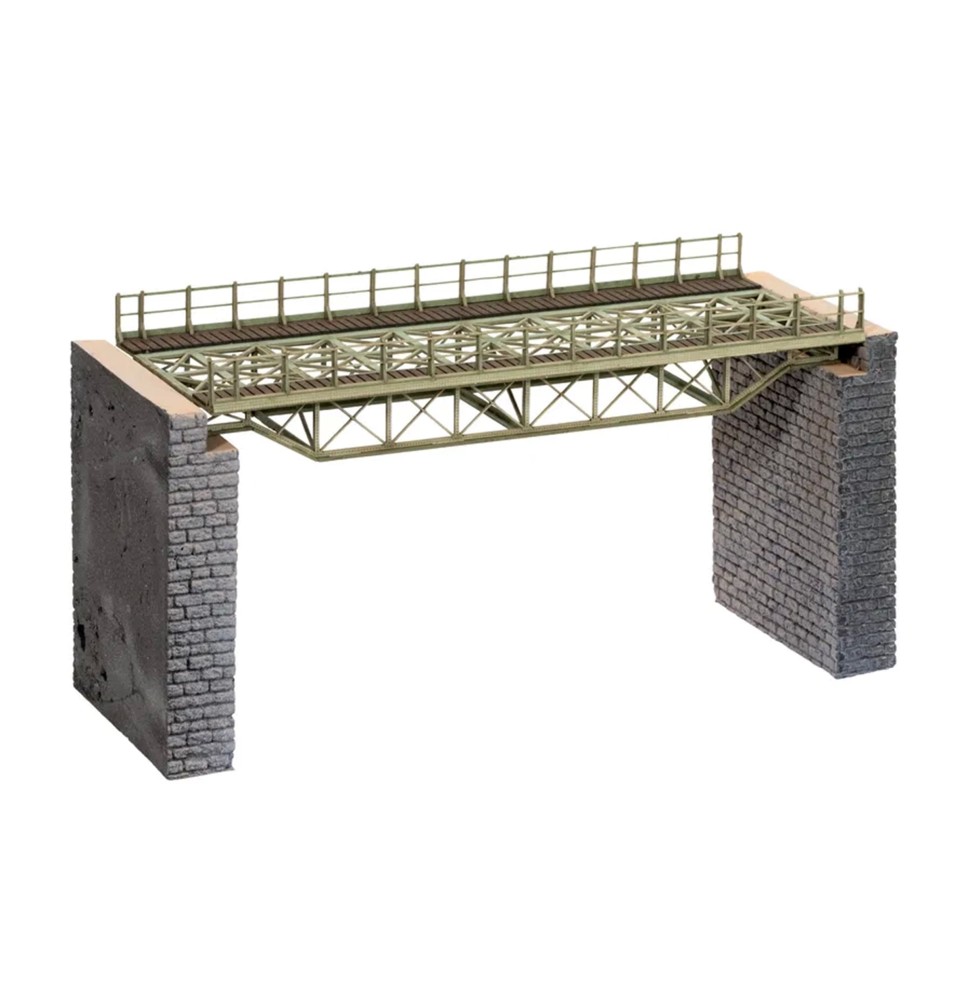 Ocelový most – rovný