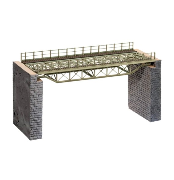 Ocelový most – rovný