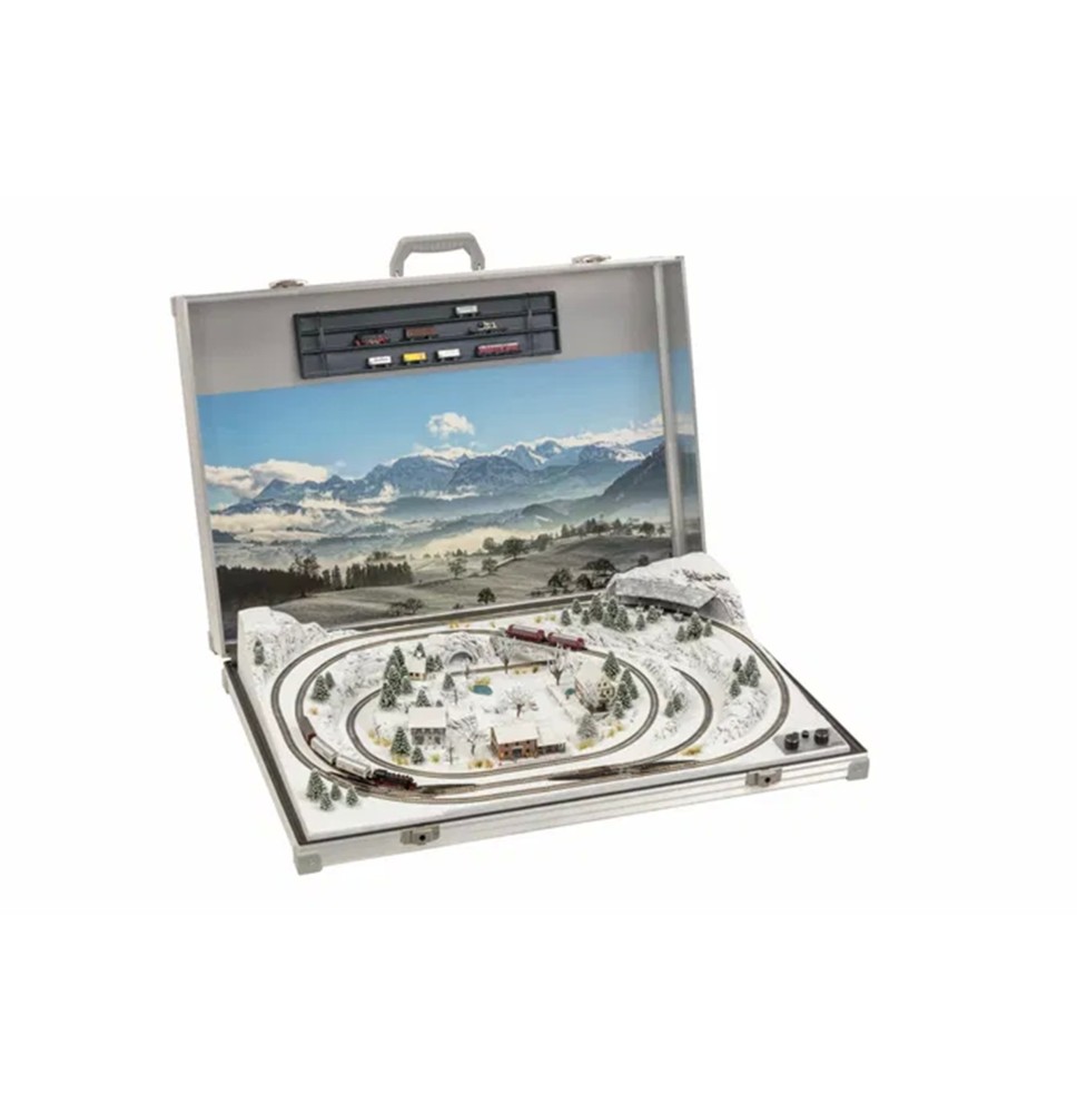 Kolejiště v kufru “Interlaken”