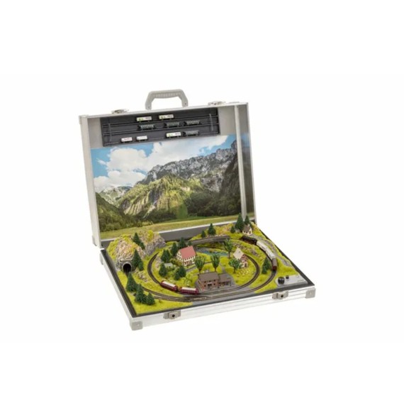 Kolejiště v kufru “Serfaus”