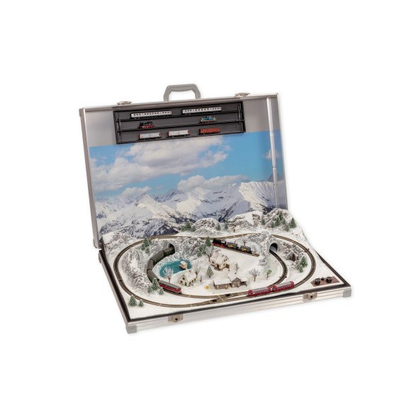 Kolejiště v kufru "Oberstdorf"