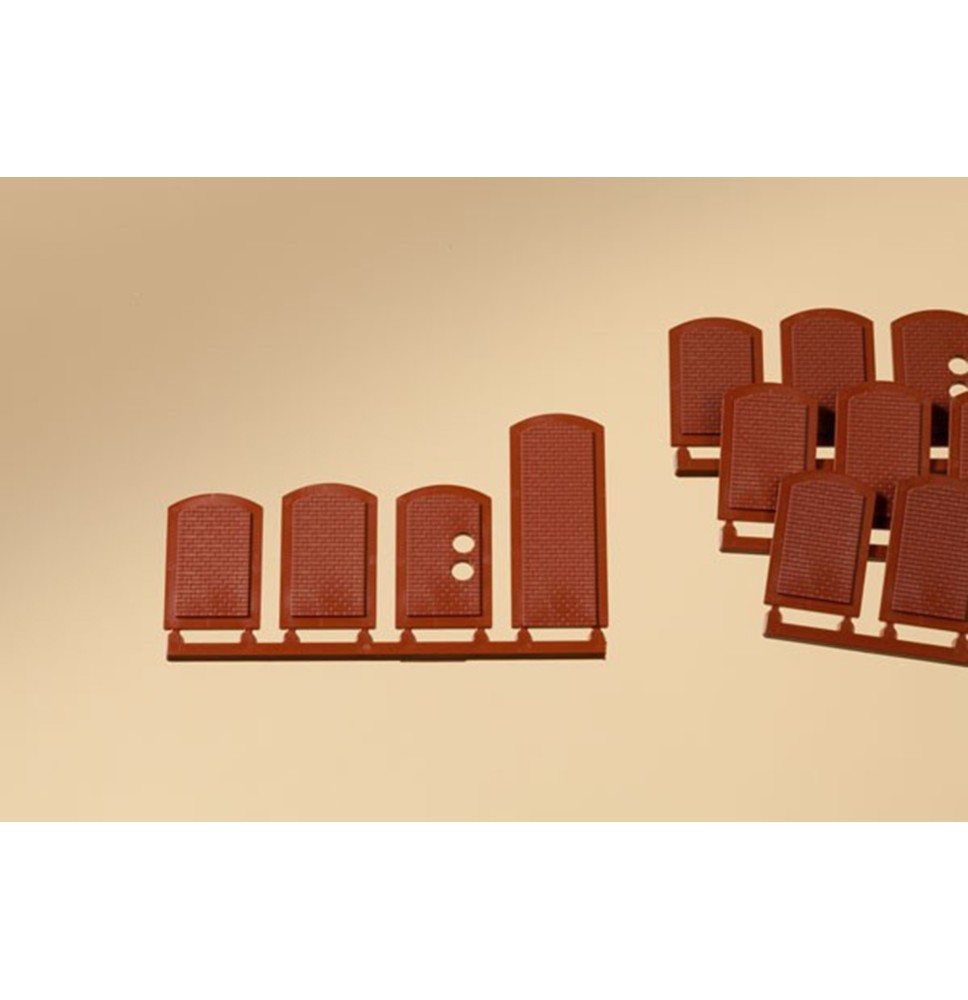 Zaslepená okna - červená