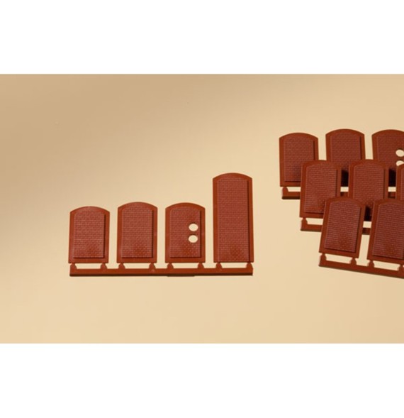 Zaslepená okna - červená