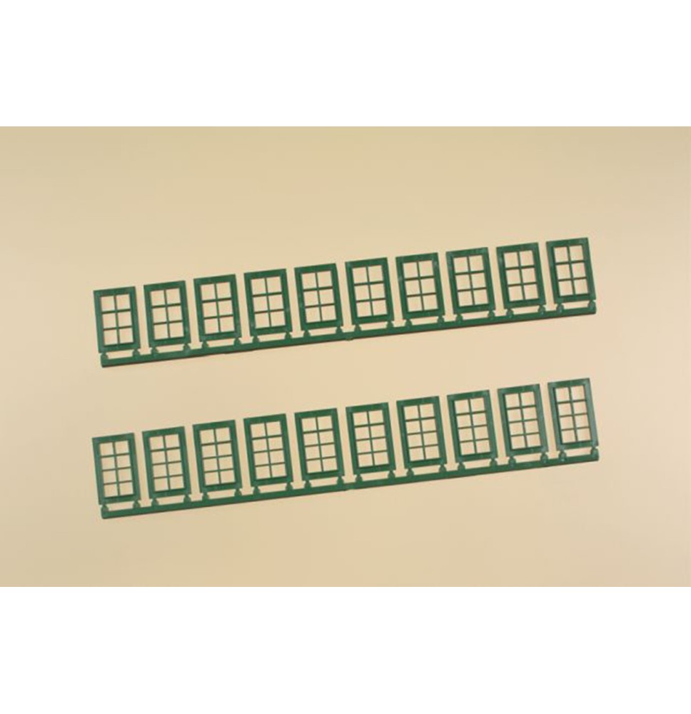 Okna Q a R – zelená