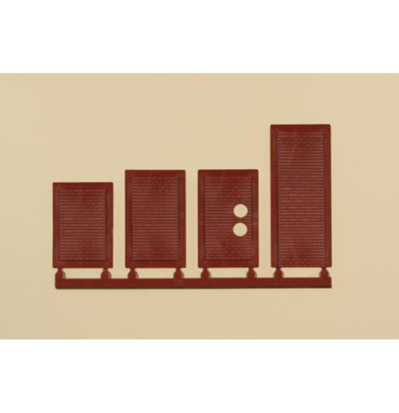 Zaslepená okna - červená