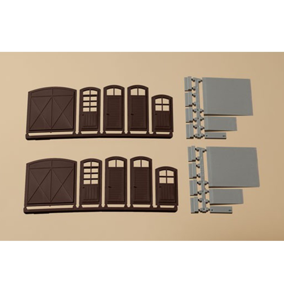 Brány a dveře – hnědé