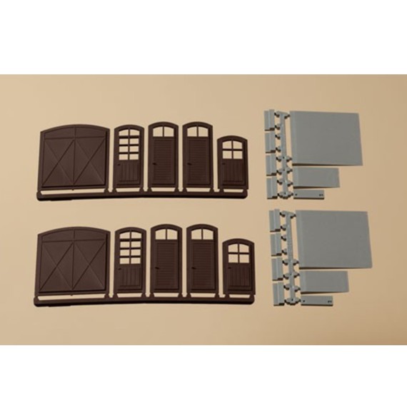 Brány a dveře – hnědé