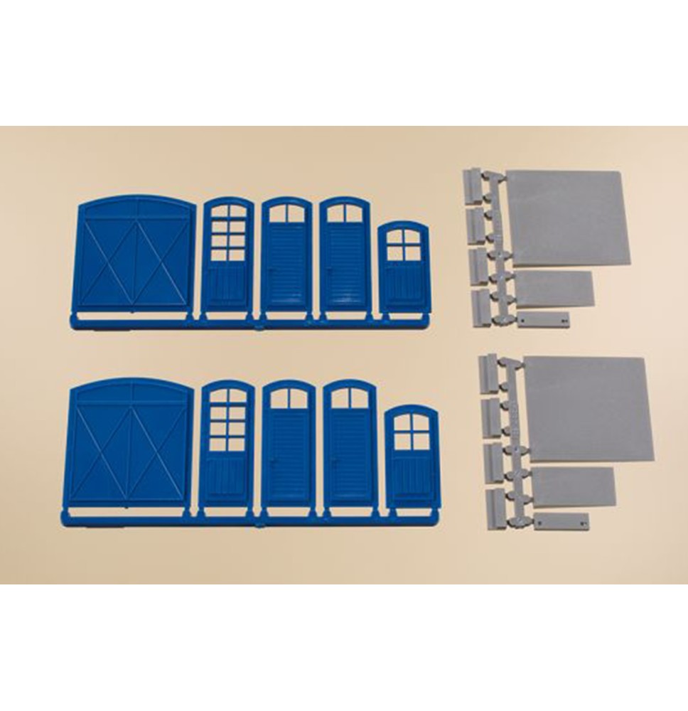 Brány a dveře – modré