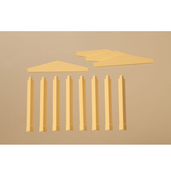 Štíty a rohové sloupy – žluté