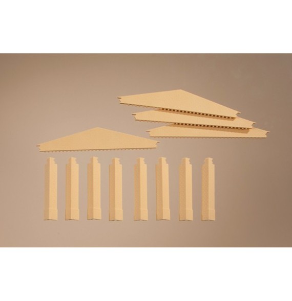 Štíty a rohové sloupy – žluté