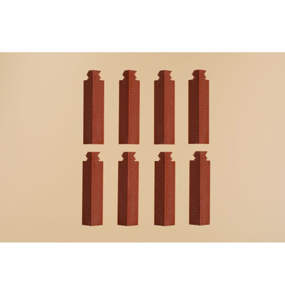 Rohové sloupy - červené