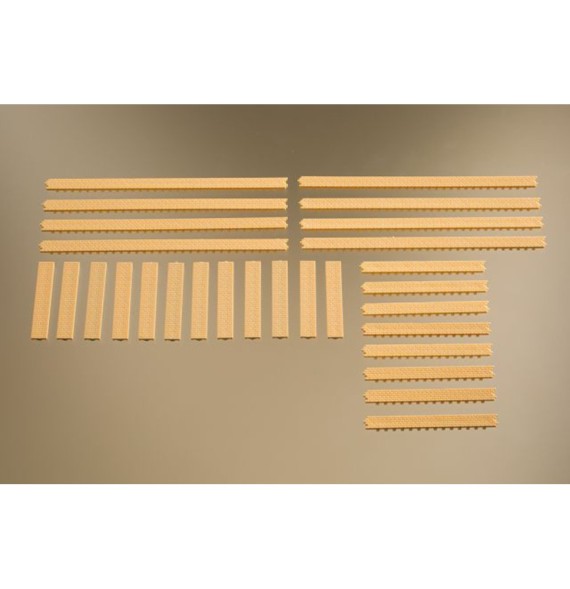 Římsy a rohové sloupy – žluté