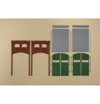 Stěny 2391G červené s vraty