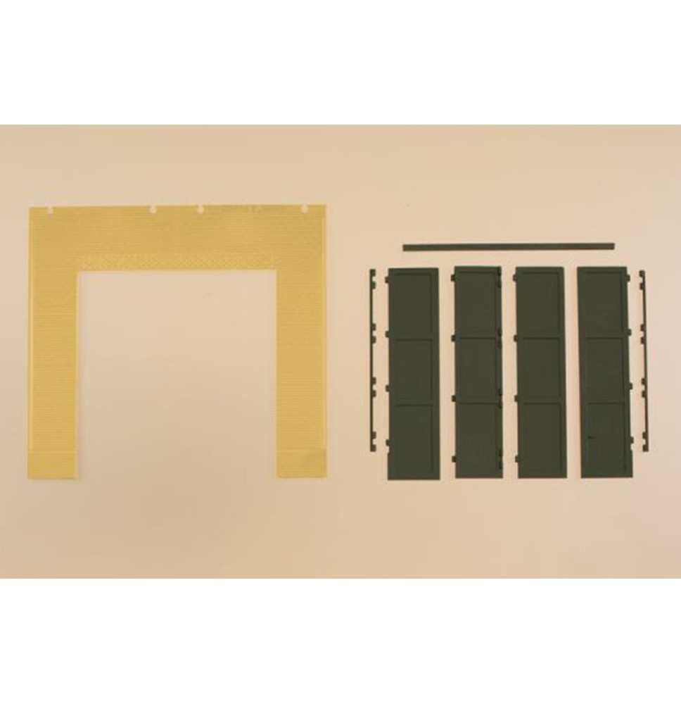 Stěny 2579A žluté s vraty