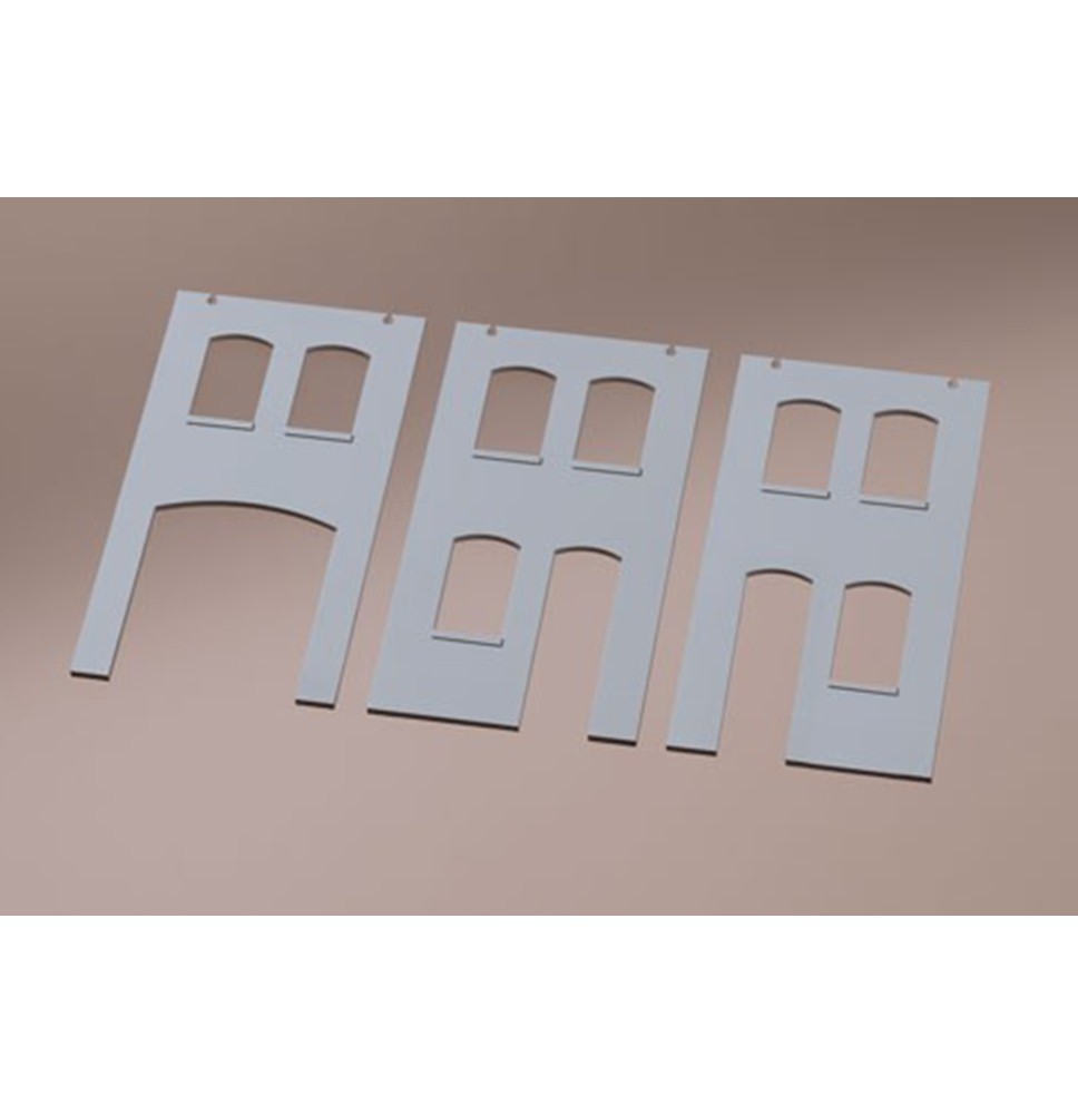 Stěny 2322E a 2323G a 2322F omítnutá