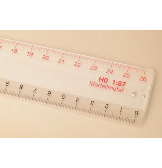 Měřítkové pravítko H0