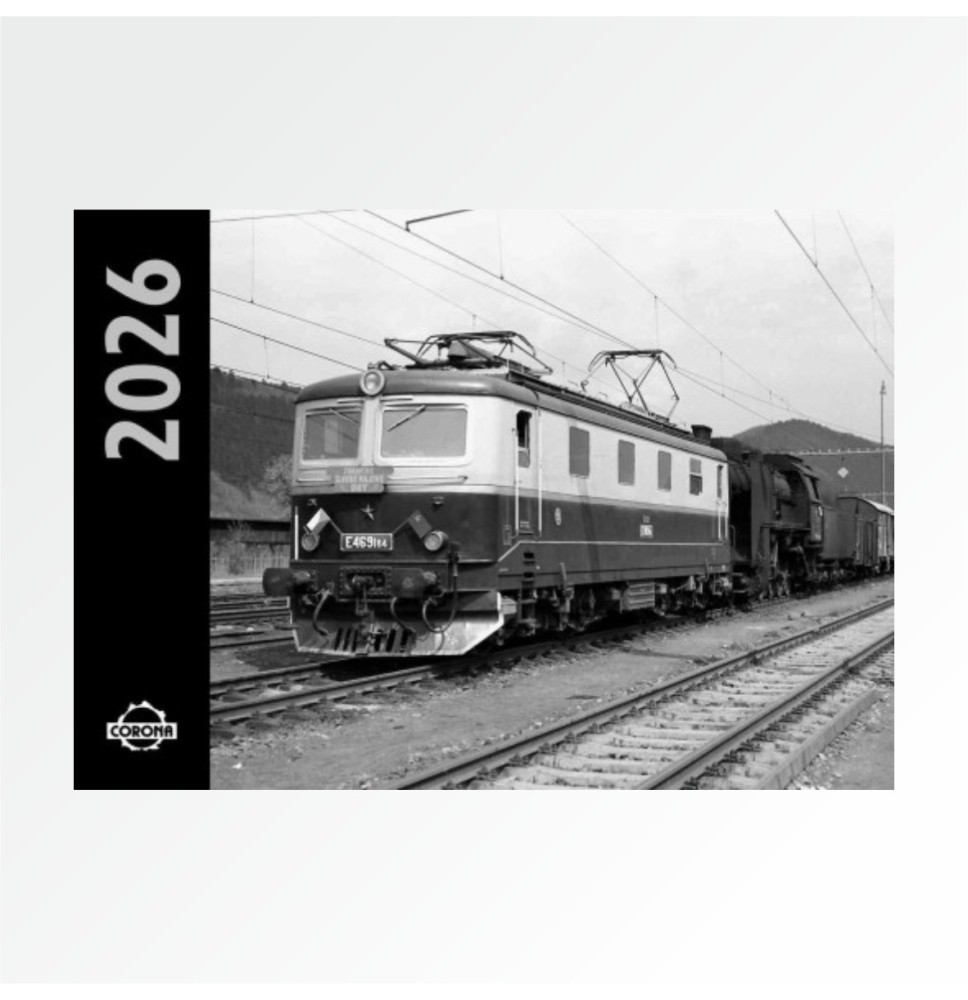 Nástěnný kalendář černobílý 2026