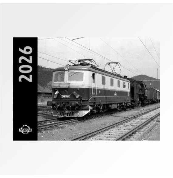 Nástěnný kalendář černobílý 2026