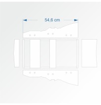 Modul CAR SYSTEM rovný 30 cm – čela B96 a B96