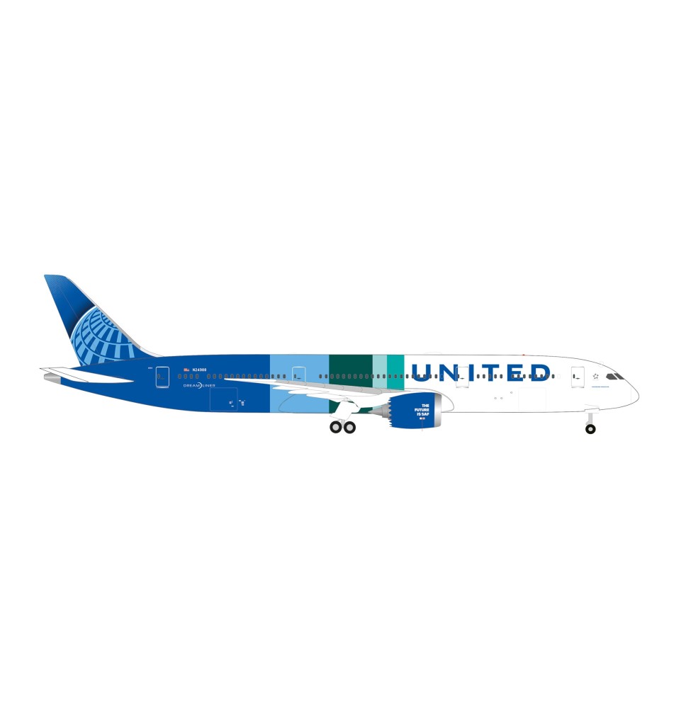 B787-9 United Future is SAF