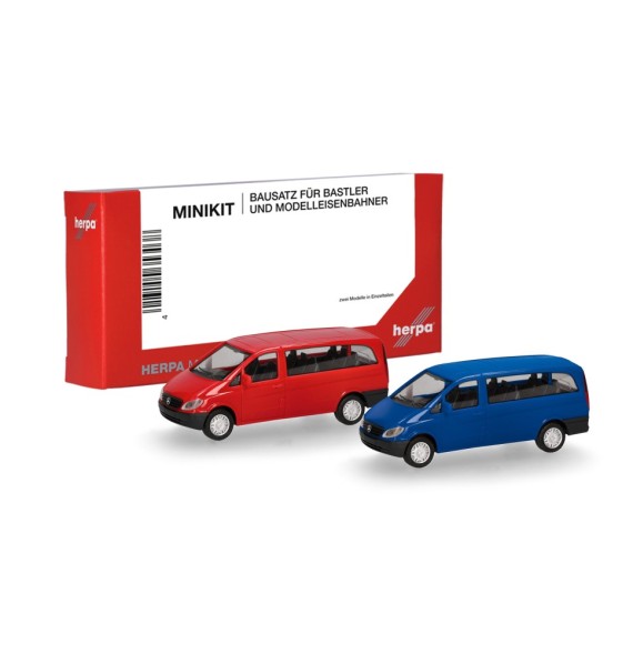 MiKi MB Vito Bus 2003 rot/blau