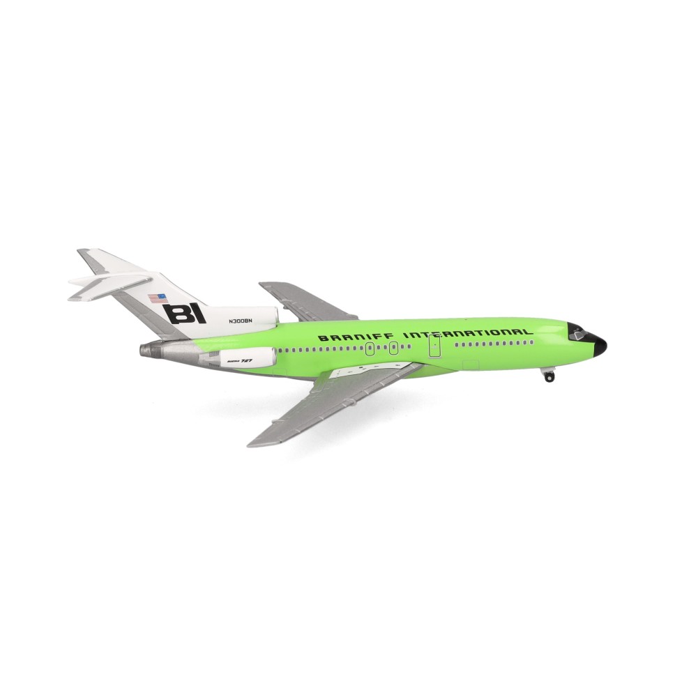 B727-100 Braniff lime green