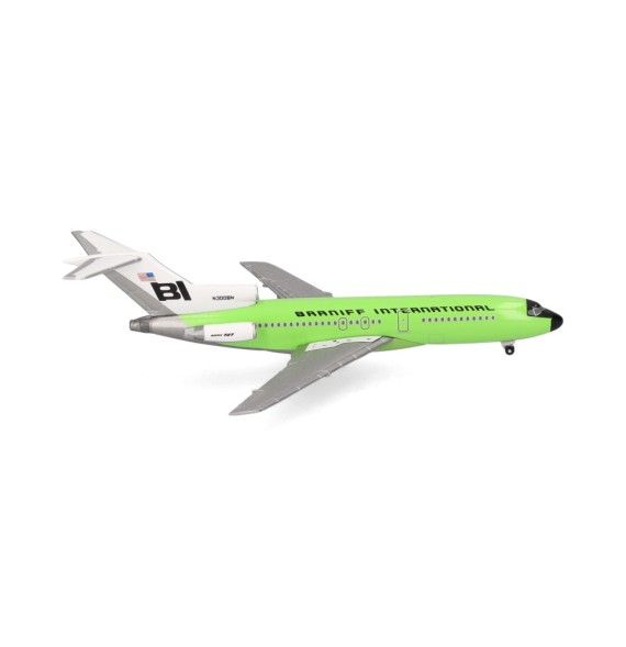 B727-100 Braniff lime green