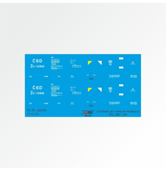 Obtisk Ztr / Glm bez brzdy