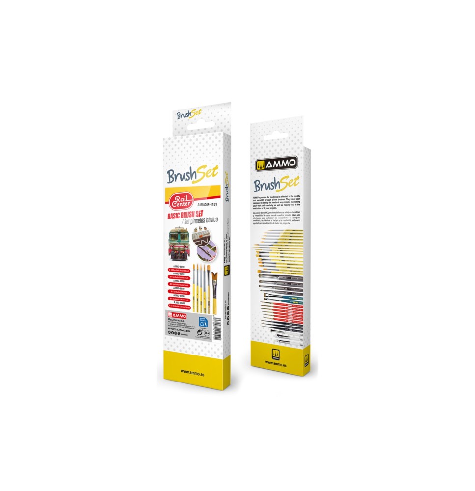 RAIL CENTER – sada štětců