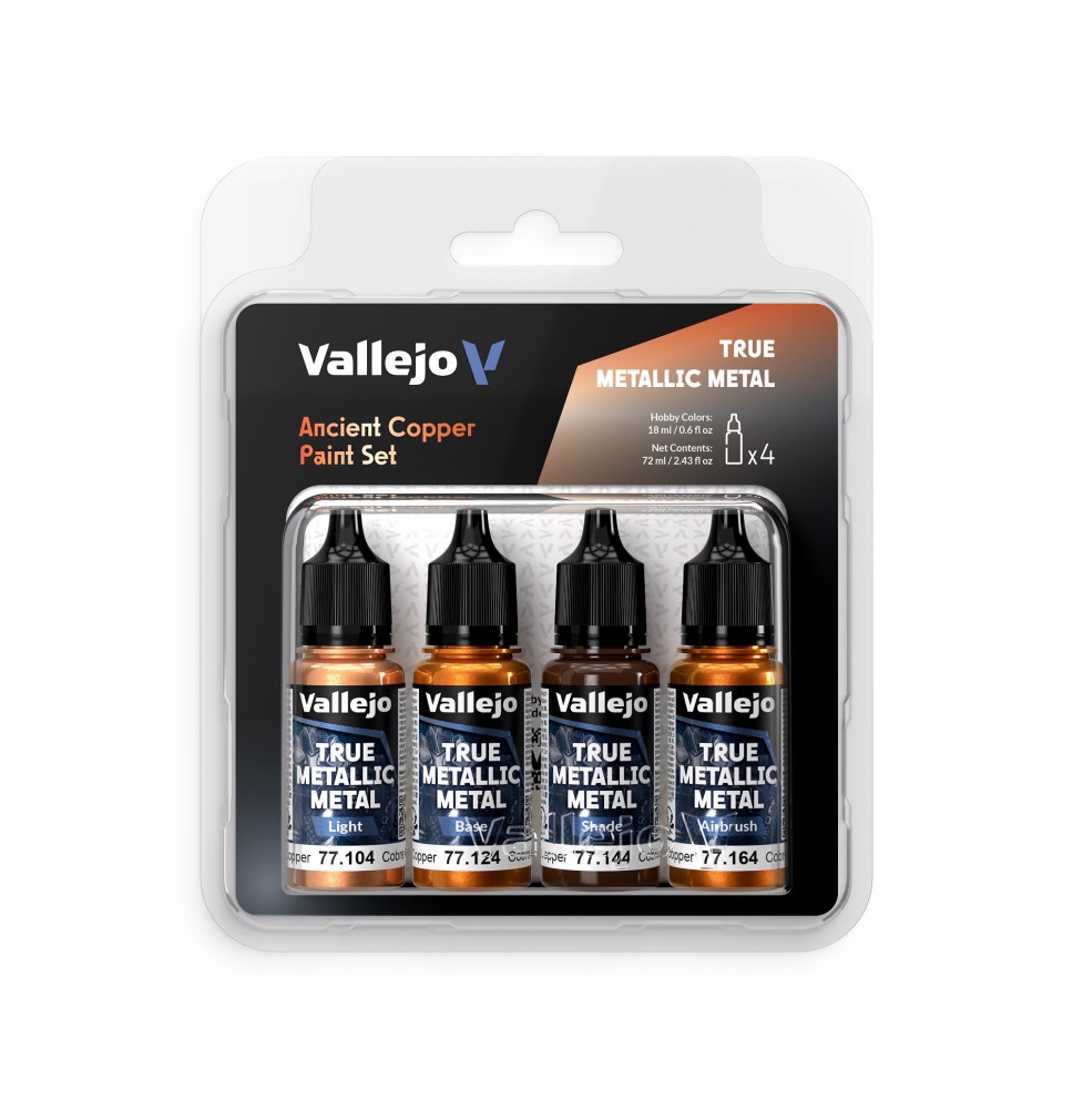 Ancient Copper- True Metallic Metal Paint Set