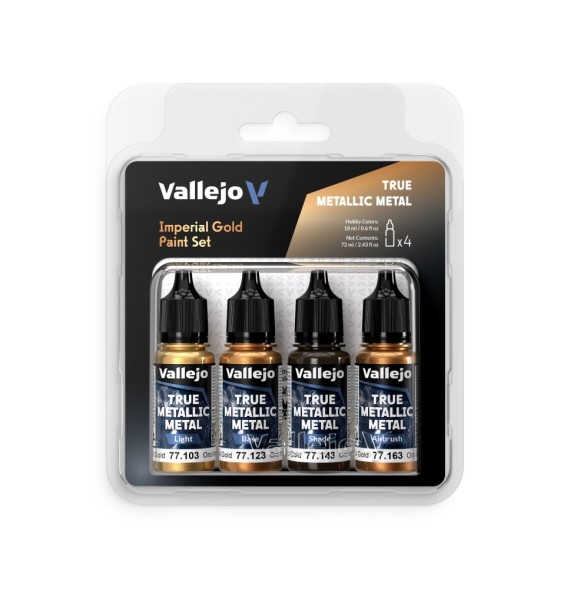 Imperial Gold - True Metallic Metal Paint Set