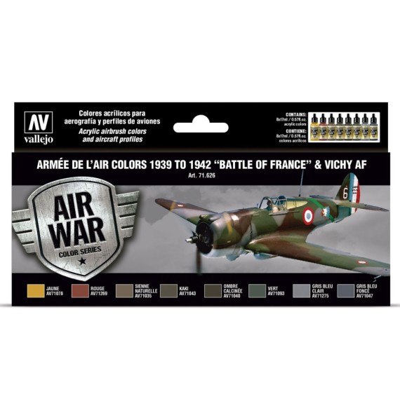 Vallejo Model Air – Armée de l'Air colors 1939 to 1942 "Battle of France"