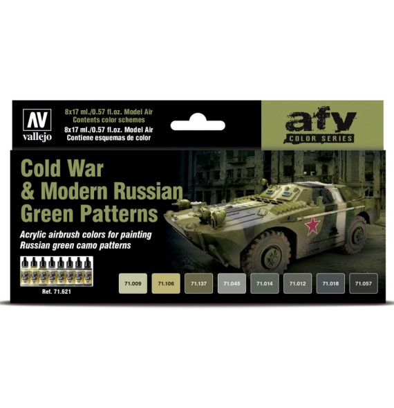 Vallejo Model Air – Cold War & Modern Russian Green Patterns - AFV Series