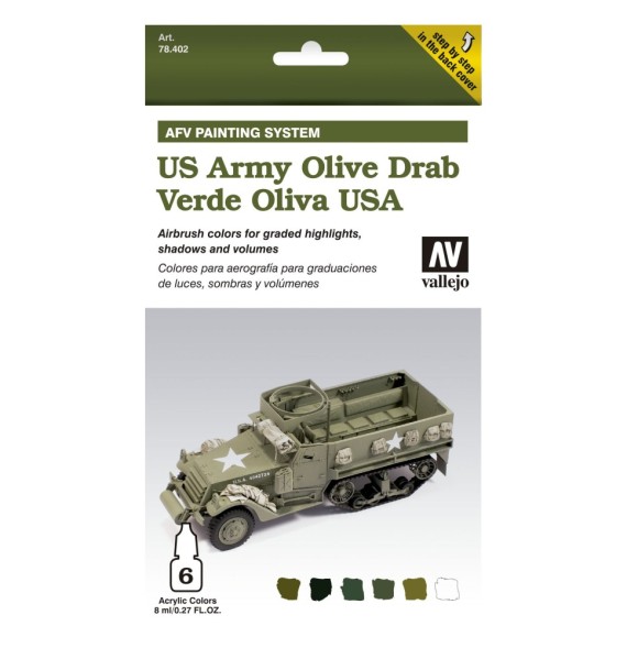 Vallejo Model Air – AFV US Army Olive Drab Set