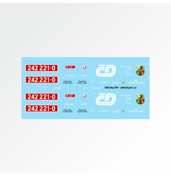 Obtisk 242.221 ČD