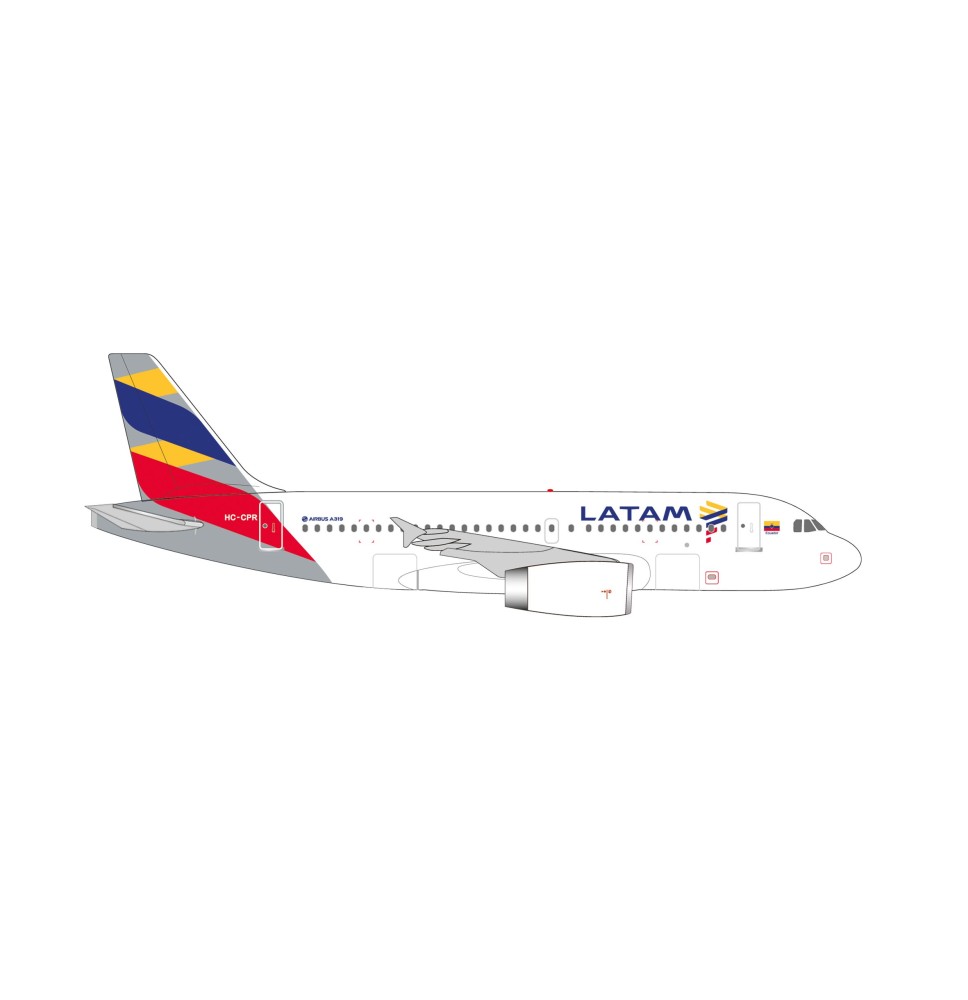A319 LATAM - Ecuador Flag
